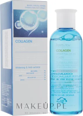 FarmStay Collagen Water Full Moist Toner тоник для лица увлажняющий с коллагеном 200 мл, с ниацинамидом