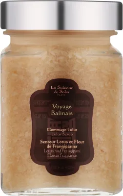 Скраб для тела La Sultane de Saba Lotus And Frangipani Flowers Lulur, балийский рецепт, 300 г