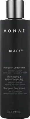 Шампунь-кондиционер для мужчин Monat Black 2-In-1 Shampoo + Conditioner 2 в 1, ревитализирующий, 237 мл