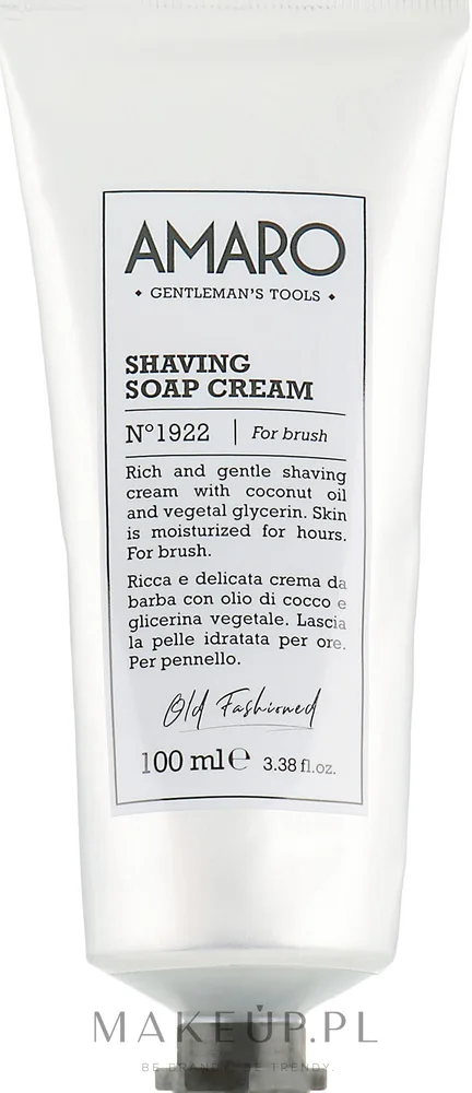 Крем-мыло для бритья FarmaVita Amaro Shaving Soap Cream мужское, 100 мл