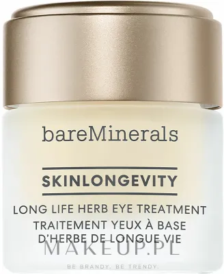 Крем для кожи вокруг глаз Bare Minerals Skinlongevity Long Life Herb Eye Treatment укрепляющий, с ниацинамидом и пантенолом, 15 г
