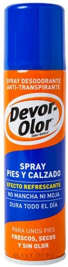 Devor-Olor Foot And Shoe Spray дезодорант-спрей для ног и обуви от запаха и потливости антибактериальный 150 мл