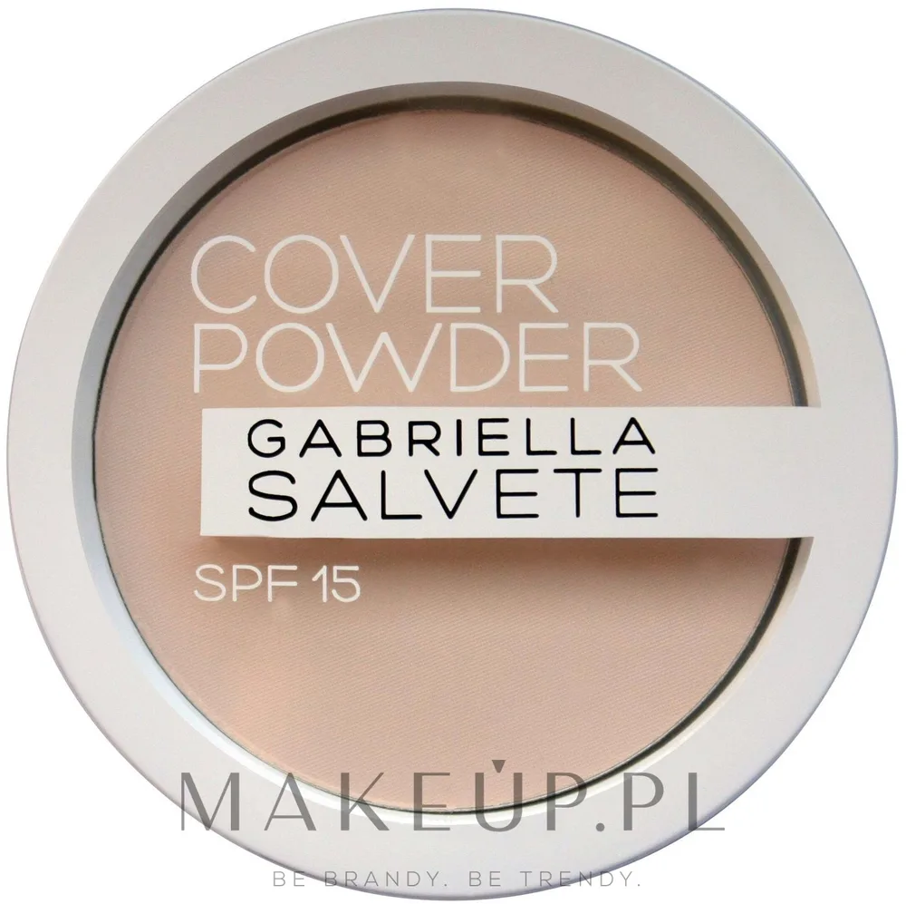 Компактная пудра Gabriella Salvete Cover Powder матирующая SPF 15, 9 г, оттенок 04 - Almond