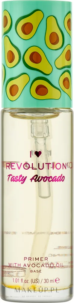 База под макияж I Heart Revolution Tasty Avocado кремовая, с маслом авокадо, 30 мл