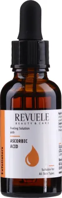 Revuele Peeling Solution пилинг для лица с аскорбиновой кислотой сыворотка отшелушивающая с витамином C для сужения пор 30 мл