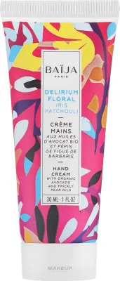 Крем для рук Baija Delirium Floral Hand Cream с маслами авокадо и лесного ореха, с нотами ириса и пачули, 30 мл
