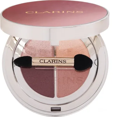 Палетка теней для век Clarins Ombre 4 Couleurs Eye Shadow Palette, с зеркальцем, 4,2 г, оттенок 07 - Bronze