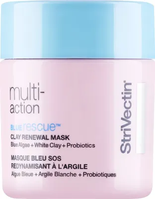 StriVectin Multi-Action Blue Rescue Clay Renewal Mask маска для лица глиняная каолин бентонит меняет цвет очищение пор 94 г