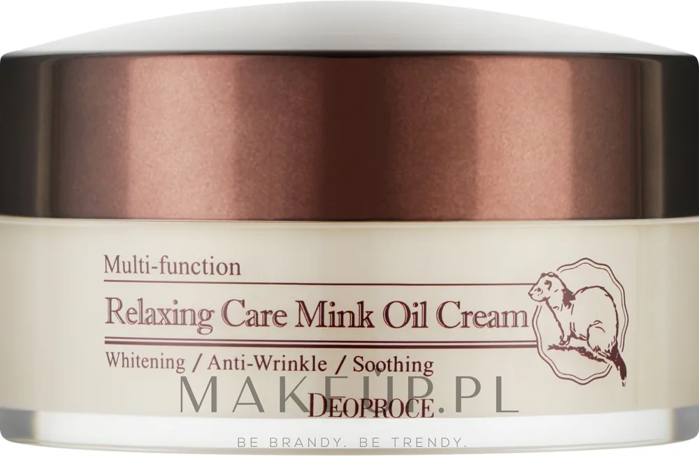 Крем для лица Deoproce Relaxing Care Mink Oil успокаивающий с норковым маслом 100 мл