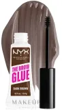 Гель для бровей NYX Professional Makeup The Brow Glue Instant Brow Styler клей-гель, с эффектом ламинирования, 5 г, оттенок 04 - Dark Brown — фото 1