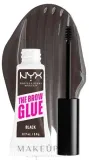Гель для бровей NYX Professional Makeup The Brow Glue Instant Brow Styler клей-гель, с эффектом ламинирования, 5 г, оттенок 05 - Black — фото 1