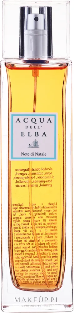 Ароматический спрей для дома Acqua Dell'Elba Note Di Natale апельсин и корица 100 мл