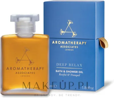 Aromatherapy Associates Deep Relax Bath and Shower Oil масло для ванны и душа расслабляющее 55 мл, аромамасло с ветивером и ромашкой