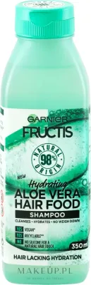 Шампунь для волос Garnier Fructis Aloe Vera Hair Food Shampoo увлажняющий, с алоэ