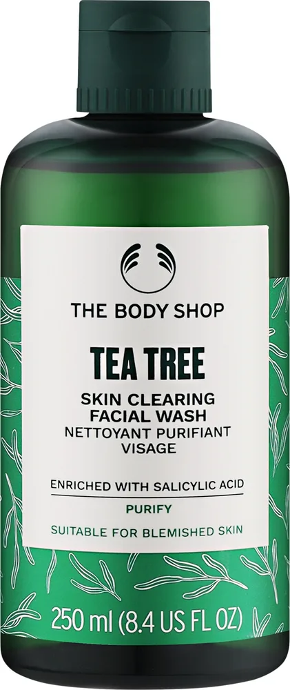 Гель для умывания с чайным деревом The Body Shop Tea Tree Skin Clearing Facial Wash, 250 мл