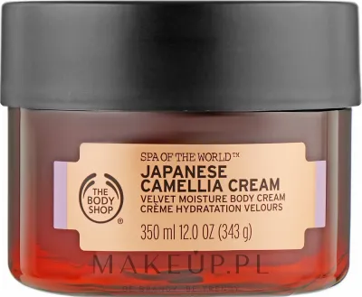 The Body Shop Spa Of The World крем для тела увлажняющий Japanese Camellia Cream Velvet Moisture, с маслом камелии и маслом ши, 300 мл