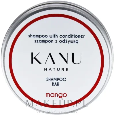 Твёрдый шампунь для волос Kanu Nature Shampoo With Conditioner Shampoo Bar Mango 2 в 1, в металлической упаковке, 75 г