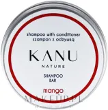 Твёрдый шампунь для волос Kanu Nature Shampoo With Conditioner Shampoo Bar Mango 2 в 1, в металлической упаковке, 75 г — фото 1