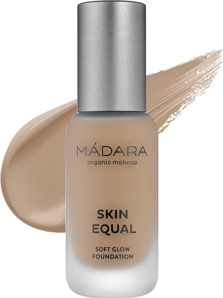 Тональная основа Madara Cosmetics Skin Equal Foundation сияющая, 30 мл, оттенок 60 - Olive
