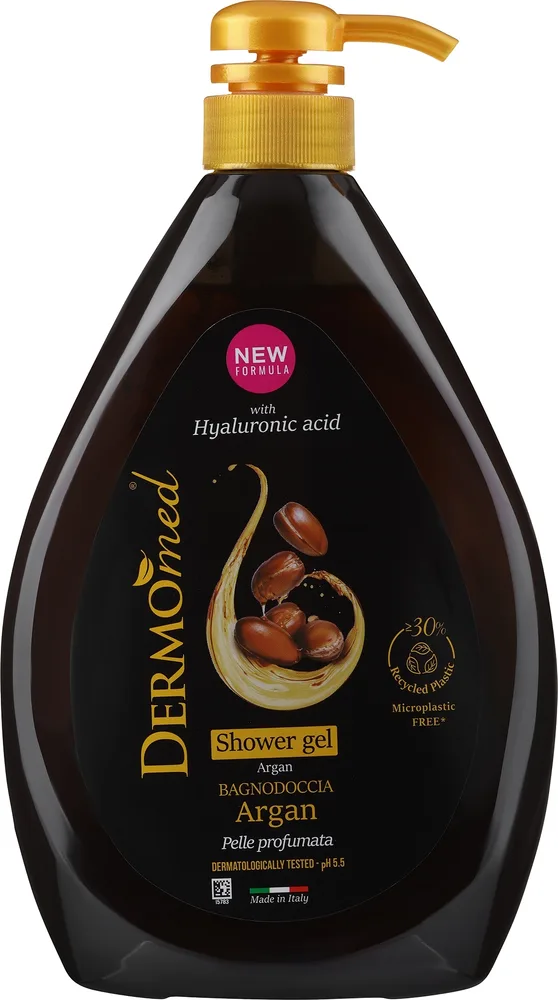 Гель для душа и ванны Dermomed с аргановым маслом Argan Oil, 1000 мл