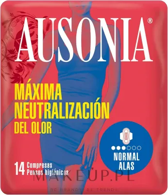 Прокладки гигиенические Ausonia Normal With Wings, с крылышками, для умеренных выделений, 14 шт