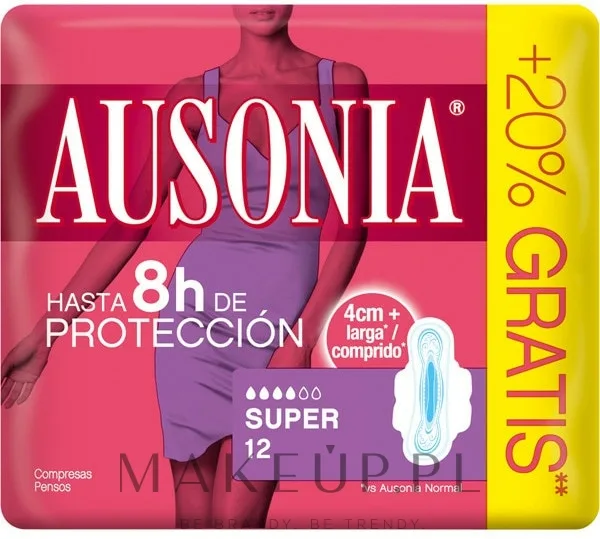 Прокладки гигиенические Ausonia Super Plus Towels, с крылышками, для обильных выделений, 12 шт