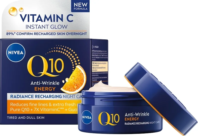 Крем для лица Nivea Q10 Energy ночной с витамином C 50 мл