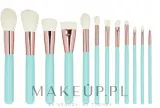 Набор кистей для макияжа Tools For Beauty MiMo Turquoise Set 12 шт. с чехлом — фото 2