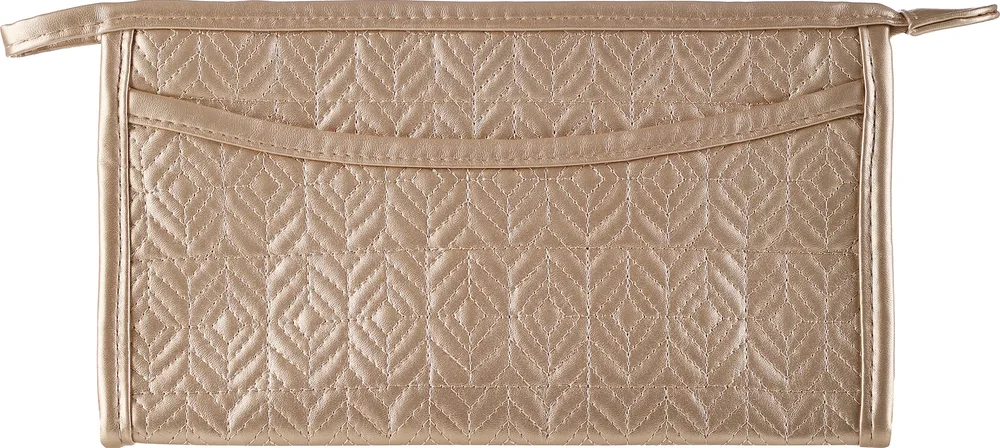 Косметичка Top Choice Stitch 98352 тиснение светло-коричневая