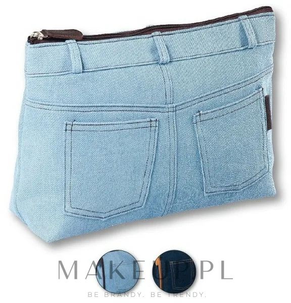 Косметичка Top Choice Real Jeans Denim 94583 джинса голубая 32х21,5х8,5 см