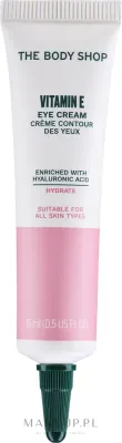 The Body Shop Vitamin E крем для кожи вокруг глаз с маслом ши и шиповником, увлажнение век, 15 мл