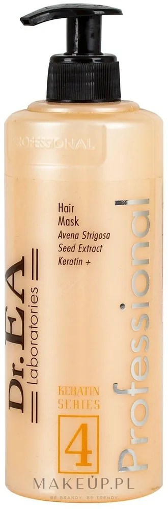 Маска для волос Dr.EA Keratin Series 4 кератиновая, для повреждённых и тусклых волос, восстановление и блеск, 500 мл