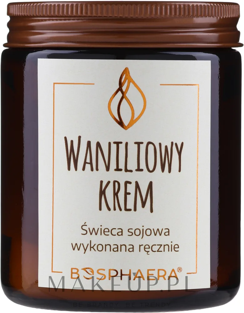 Bosphaera «Ванильный крем» — соевая свеча с деревянным фитилём