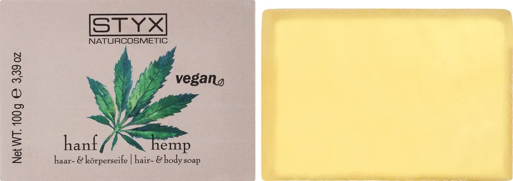 Мыло для тела и волос Styx Naturcosmetic Hemp Hair & Body Soap конопляное, 100 г