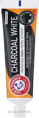 Arm & Hammer Arm & Hammer Charcoal White Toothpaste - Зубная паста отбеливающая Arm and Hammer Charcoal White Toothpaste с активированным углём и содой, 75 мл