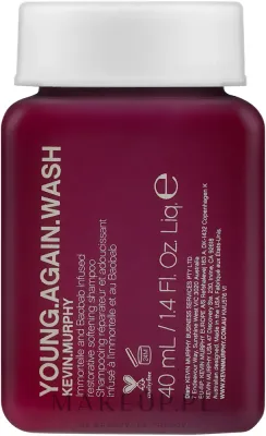 Шампунь для волос Kevin.Murphy Young.Again.Wash укрепляющий, для длинных волос, миниатюра, 40 мл