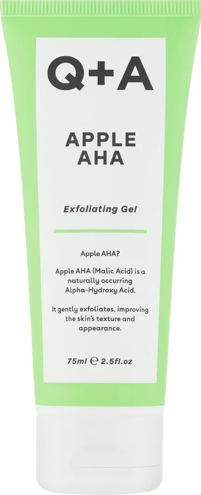 Отшелушивающий гель для лица Q+A Apple AHA с AHA-кислотами и экстрактом яблока 75 мл