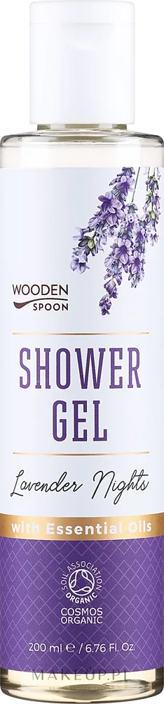 Гель для душа Wooden Spoon Lavender Night с лавандой и оливковым маслом, 200 мл