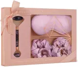 Набор Crystallove Amethyst Home SPA роллер из аметиста шелковая маска для глаз и 4 резинки для волос — фото 1