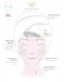 Набор Crystallove Amethyst Home SPA роллер из аметиста шелковая маска для глаз и 4 резинки для волос — фото 8