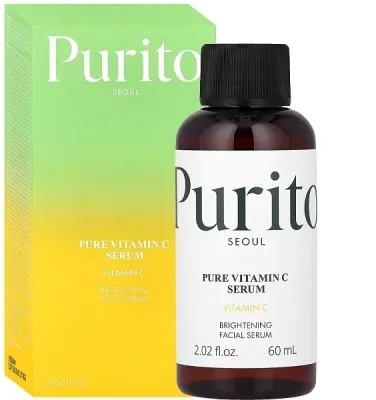 Purito Seoul Pure Vitamin C Serum сыворотка для лица с витамином C 60 мл, для сияния и ровного тона кожи, с ниацинамидом