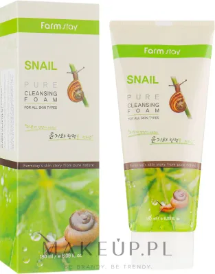 Пенка для умывания FarmStay Snail Pure Cleansing Foam очищающая, со слизью улитки, 180 мл