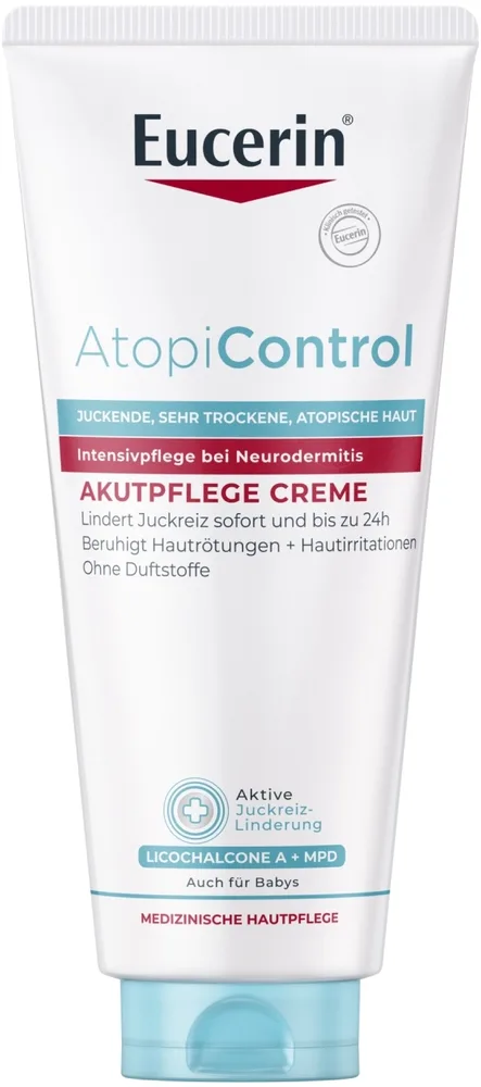 Крем для лица и тела Eucerin AtopiControl успокаивающий с церамидами 40 мл или