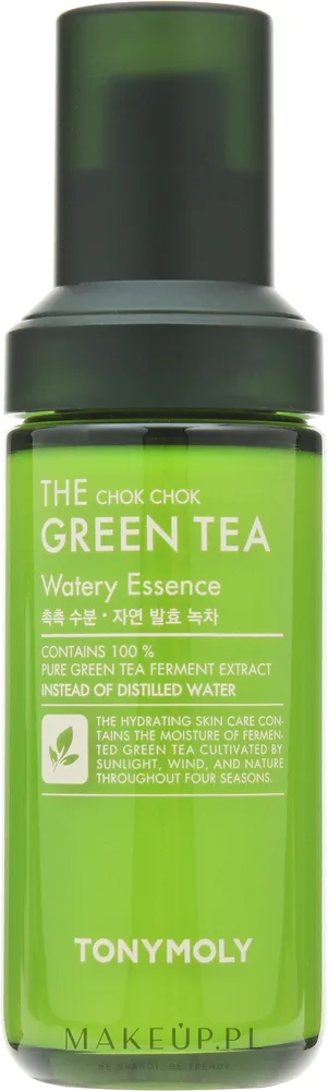 Эссенция для лица Tony Moly The Chok Chok Green Tea Watery Essence с зелёным чаем, питательная, 55 мл