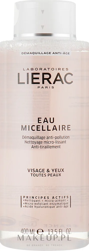 Lierac Cleansing Micellar Water мицеллярная вода с фруктовыми кислотами и энзимами для лица 400 мл