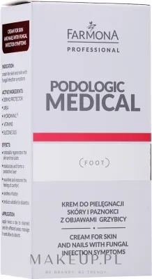Крем для кожи и ногтей Farmona Professional Podologic Medical Cream, с признаками грибковой инфекции, 15 мл