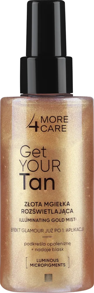 Золотой мист для тела Lift4Skin Get Your Tan! Gold Glowing Mist, с эффектом сияния, 150 мл, оттенок Bronze