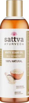 Масло кунжутное Sattva Ayurveda Sesame Oil для кожи, волос и кулинарии холодного отжима