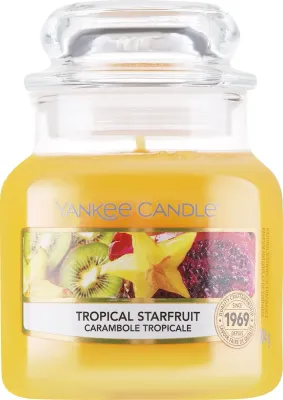 Yankee Candle Tropical Starfruit / Ароматическая свеча в стекле, грейпфрут, карамбола и ваниль, 104 г