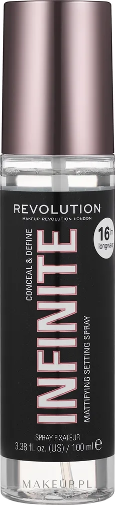 Спрей для фиксации макияжа Makeup Revolution Conceal & Define Infinite 16H